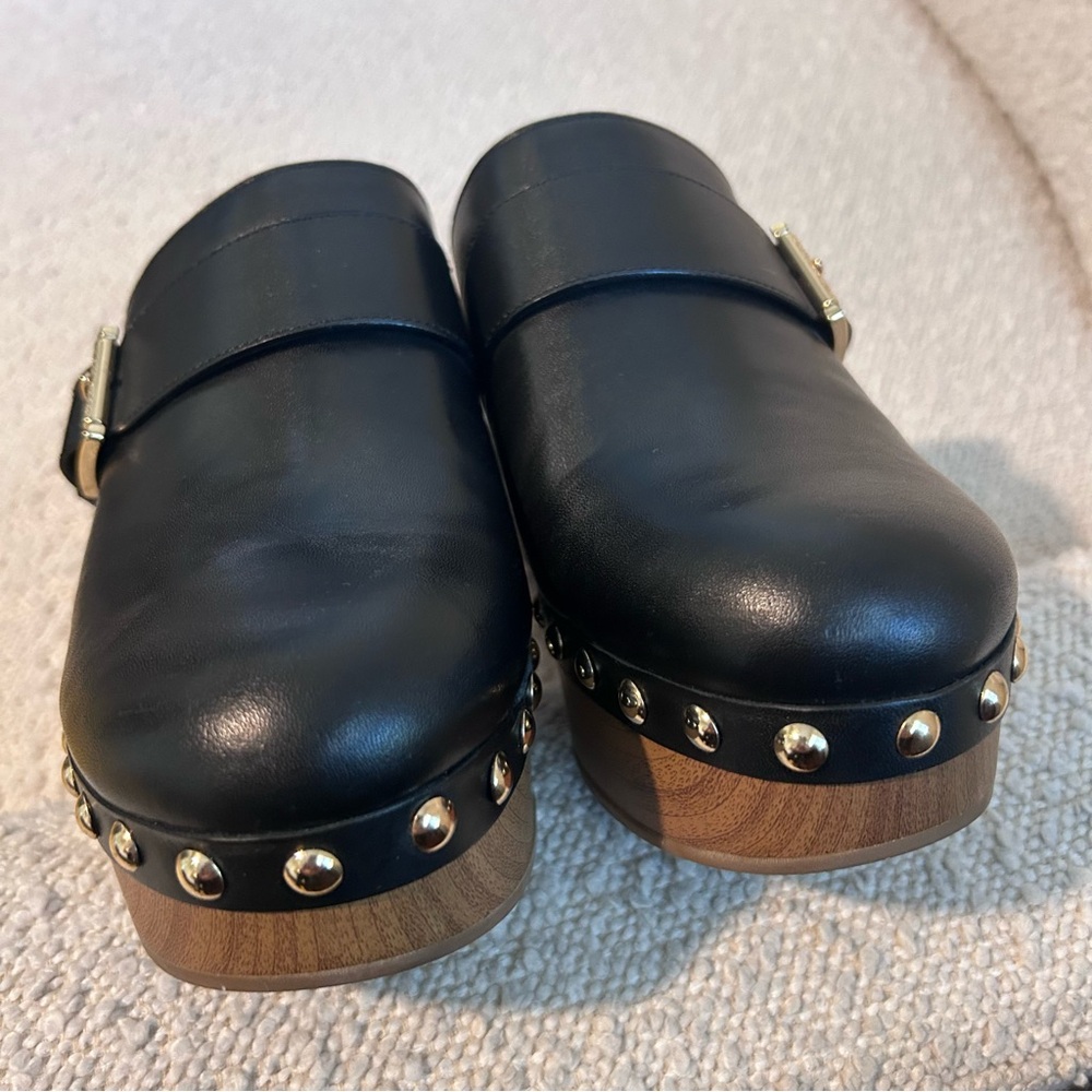 Michael Kors Studded Black Clogs 7.5 - Picture 2 of 7